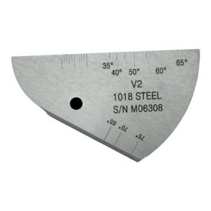 IIW2 (V2) Blok-T25mm-Lubang φ5mm-karbon baja-ISO7963-2022 (e) | Calibration Block NDT Machine