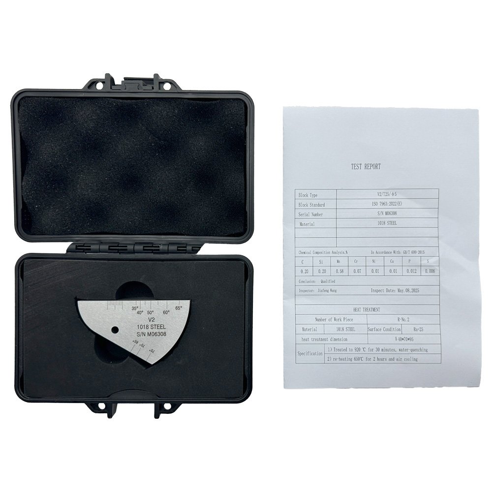 IIW2 (V2) Blok-T25mm-Lubang φ5mm-karbon baja-ISO7963-2022 (e) | Calibration Block NDT Machine - Gambar 4