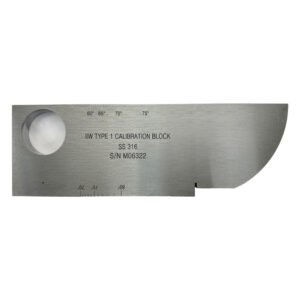 IIW (V1) Block-ATTM E164-24 IIW Tipe 1-Metrik-316# Stainless Steel | Calibration Block NDT Machine