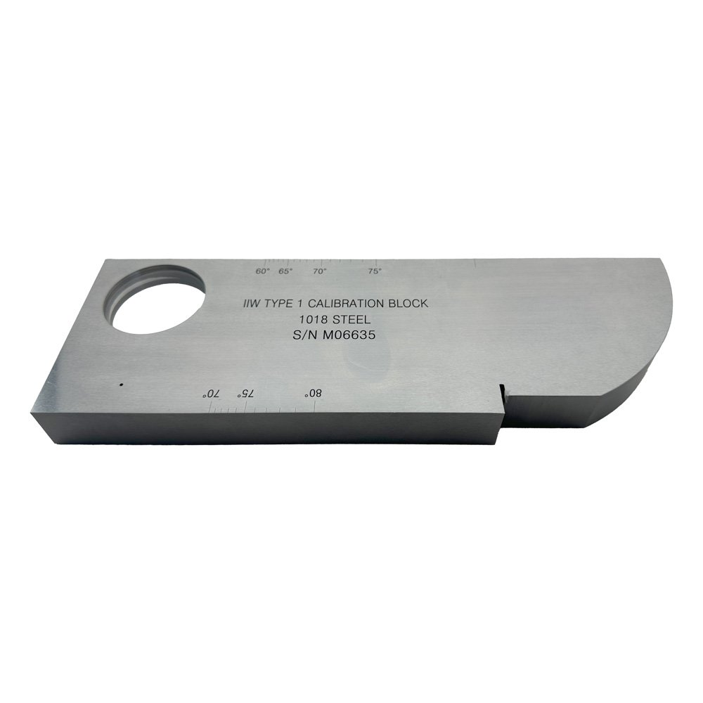 IIW (V1) Block-ATTM E164-24 IIW Tipe 1-Metrik-Karbon Baja | Calibration Block NDT Machine - Gambar 5