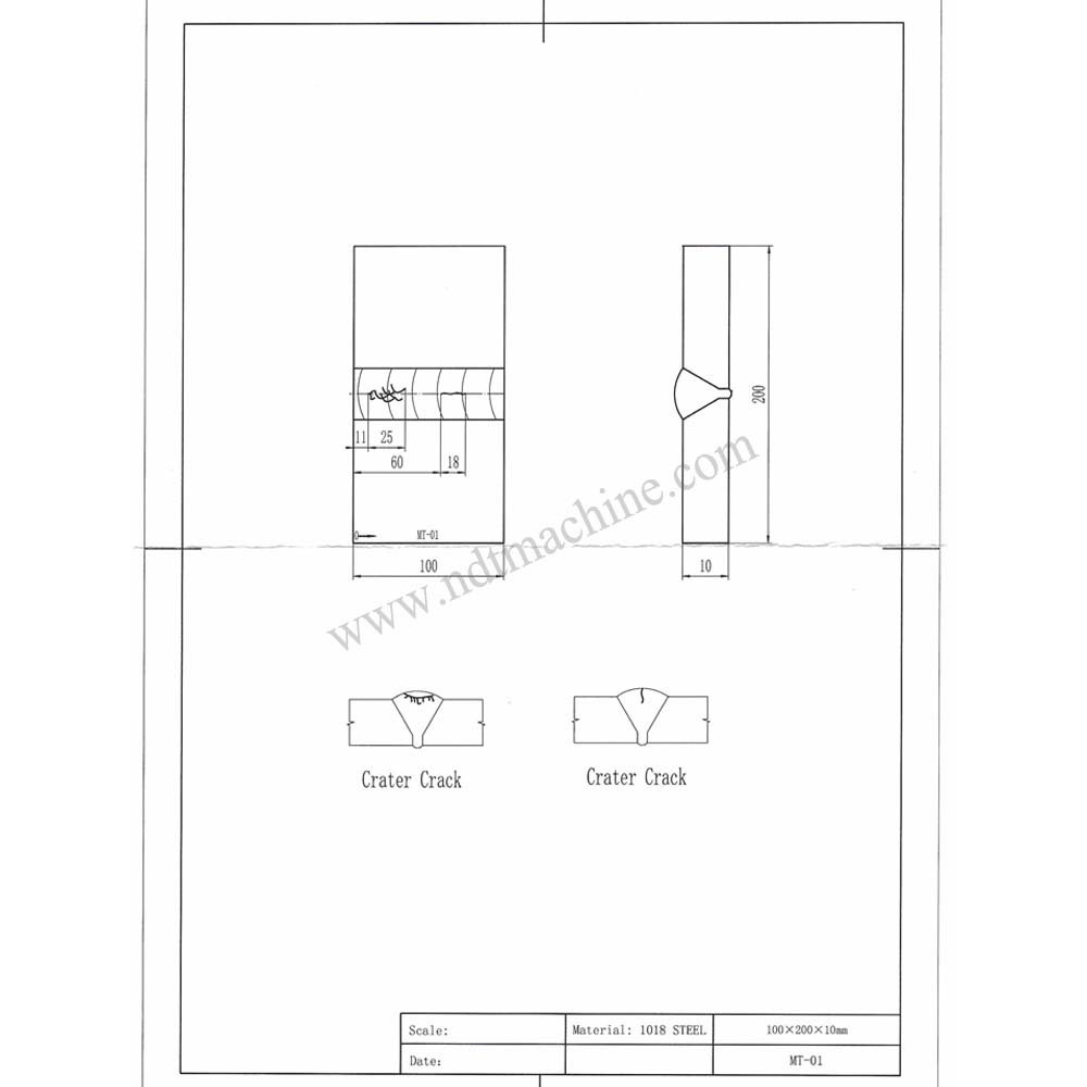 Kit MT 10 pcs baja karbon | Calibration Block NDT Machine - Gambar 2