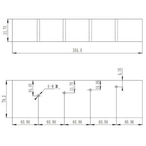 Navships Block-4 Holes-Hole 3mm | Calibration Block NDT Machine