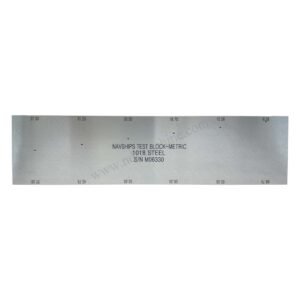 Navships Block-MIL-STD-271-Metrik-6 Holes-Carbon Steel | Calibration Block NDT Machine