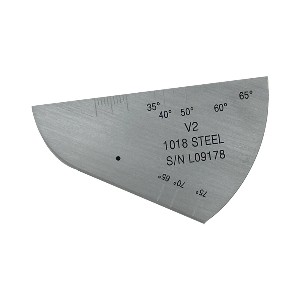 Iiw2 (v2) block-t12.5mm-hole φ1.5mm-karbon-karbon-iso7963-2022 (e) | Calibration Block NDT Machine