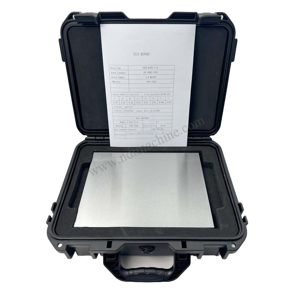 TOFD Block-karbon-ISO 10863-2020 | Calibration Block NDT Machine T12MM-150*200*12mm - Gambar 4