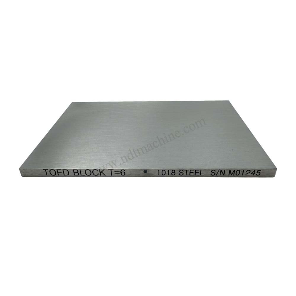 TOFD Blok-120*150*6mm-karbon-ISO 10863-2020 | Calibration Block NDT Machine T6MM - Gambar 7
