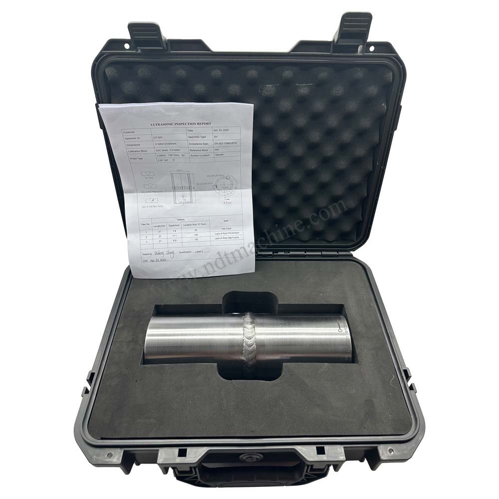 UT Tube-φ-karbon baja | Calibration Block NDT Machine 105*12*300mm - Gambar 7