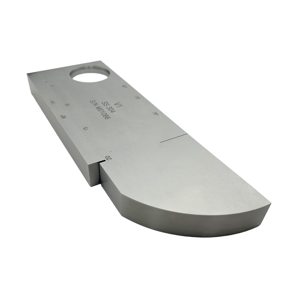IIW (V1) Block-ISO2400: 1972 (E) -304# Stainless Steel | Calibration Block NDT Machine - Gambar 5