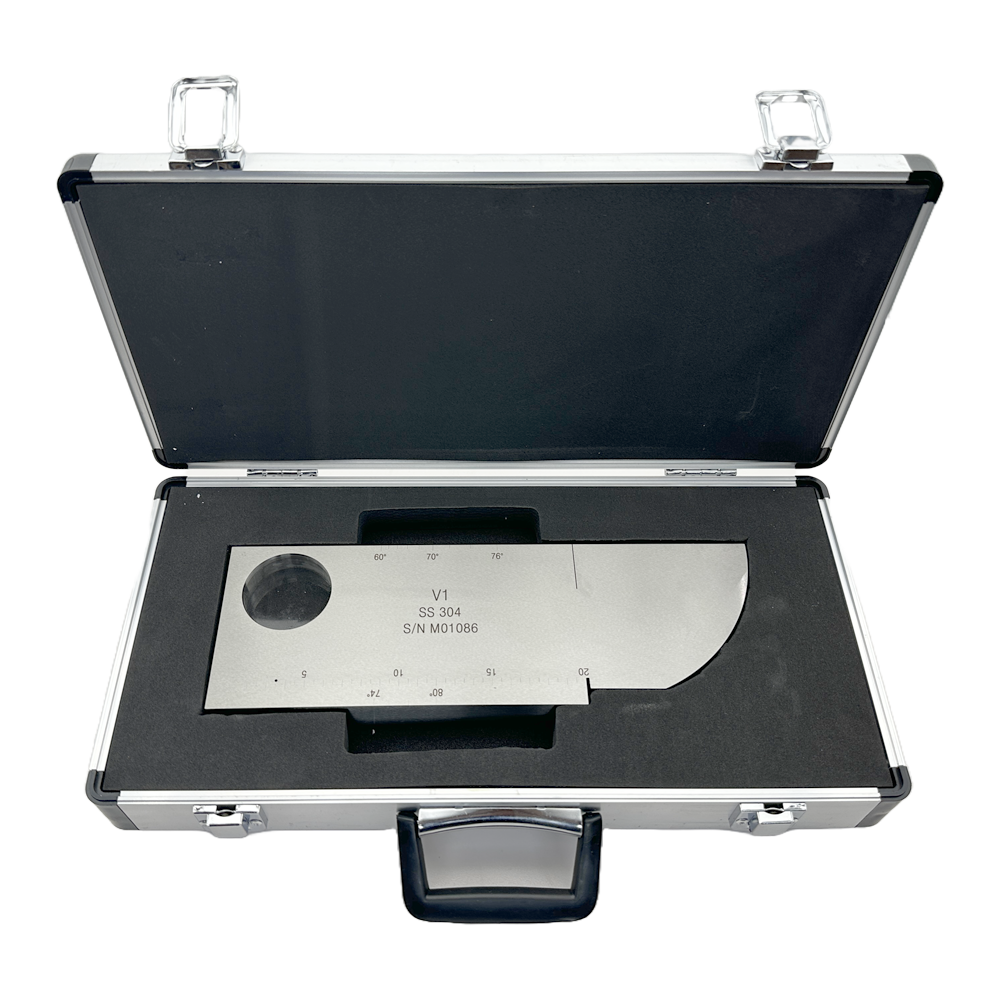 IIW (V1) Block-ISO2400: 1972 (E) -304# Stainless Steel | Calibration Block NDT Machine - Gambar 4