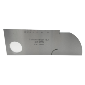 IIW (V1) Block-ISO2400-2012 (E) -ARC Groove-φ1.5mm-karbon baja | Calibration Block NDT Machine