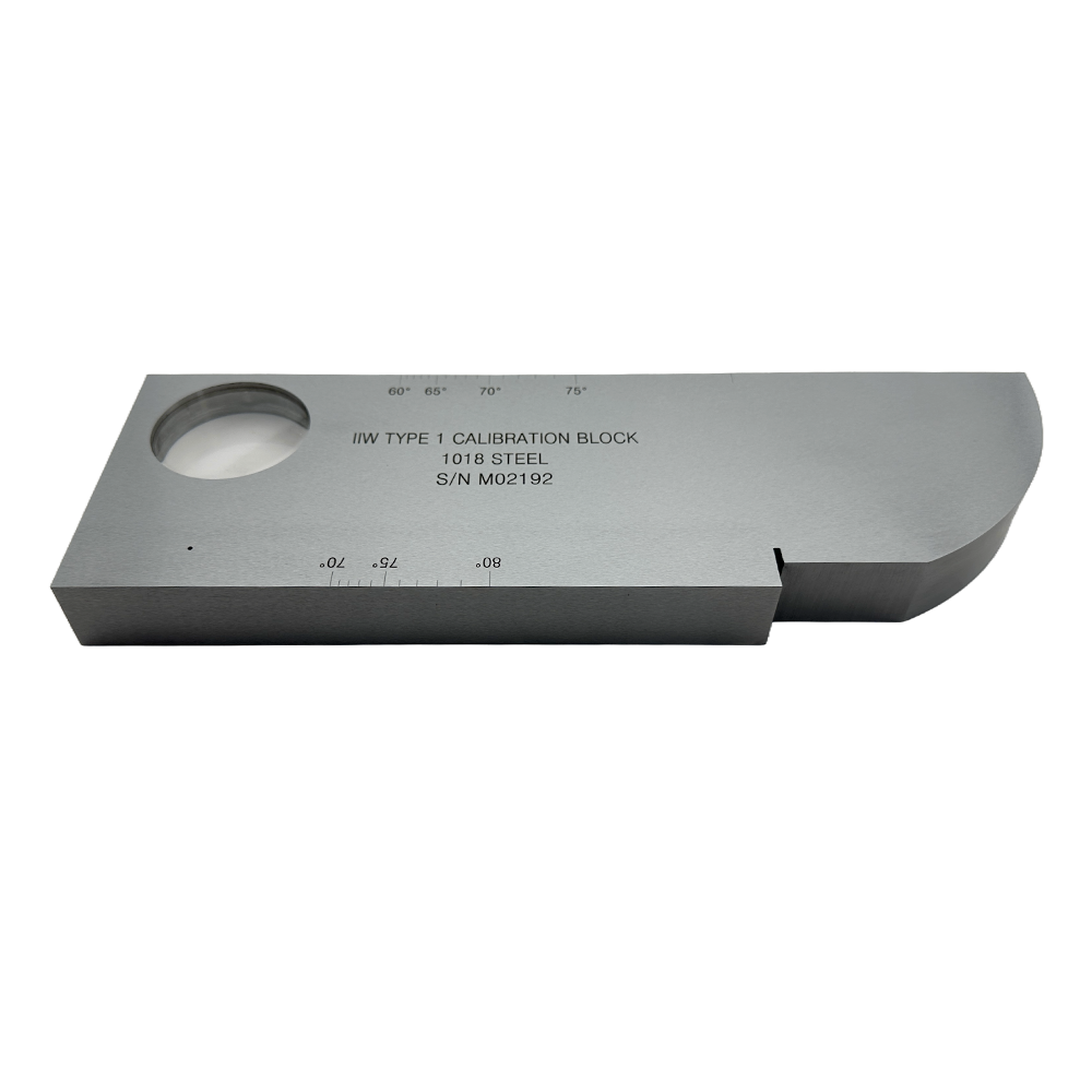 IIW (V1) Block-ATTM E164-24 IIW Tipe 1-Inch-Carbon Steel | Calibration Block NDT Machine - Gambar 5