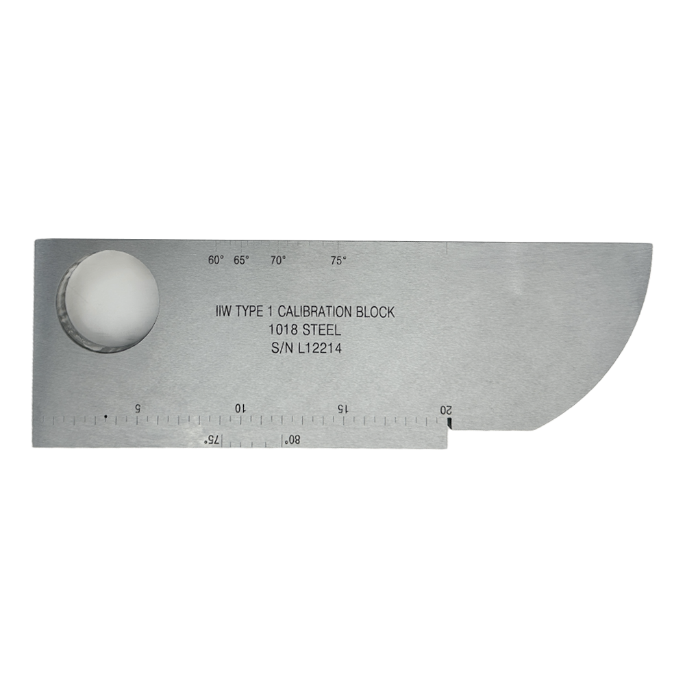 IIW (V1) Block-AWS D1.1/D1.1M-2020-Metrik-Karbon Baja | Calibration Block NDT Machine
