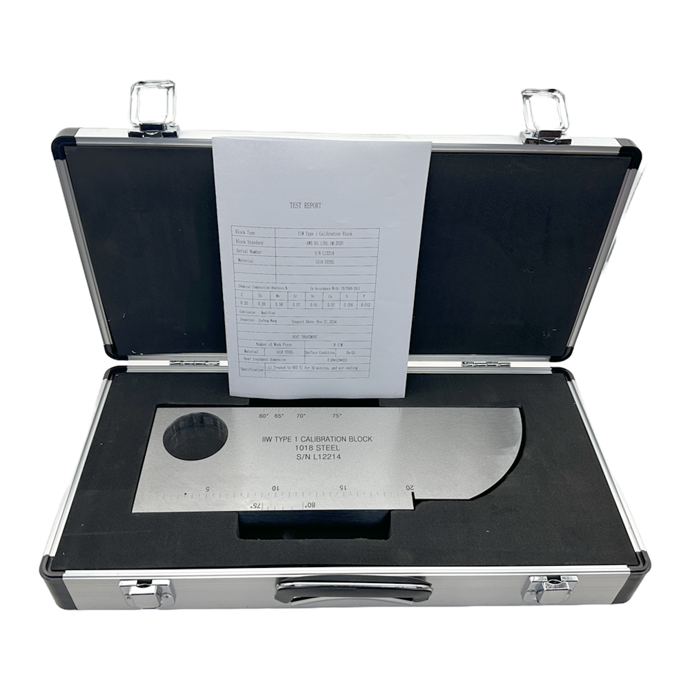 IIW (V1) Block-AWS D1.1/D1.1M-2020-Metrik-Karbon Baja | Calibration Block NDT Machine - Gambar 3