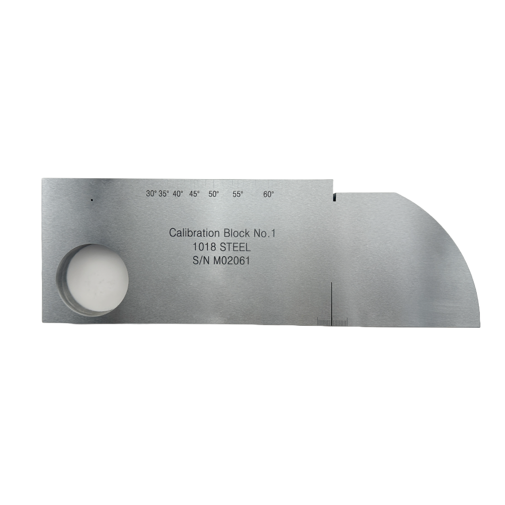 IIW (V1) Block-ISO2400-2012 (E) -Straight Groove-φ1.5mm-Carbon Steel | Calibration Block NDT Machine