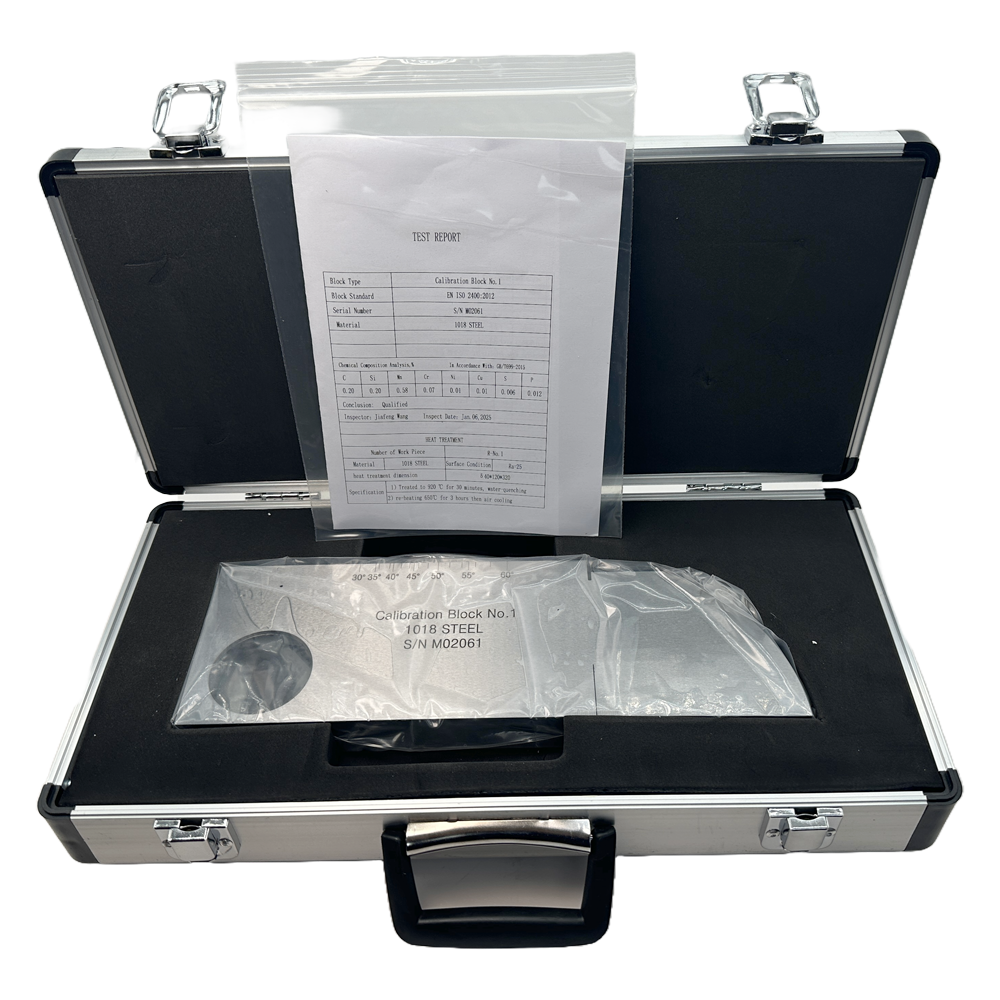 IIW (V1) Block-ISO2400-2012 (E) -Straight Groove-φ1.5mm-Carbon Steel | Calibration Block NDT Machine - Gambar 4