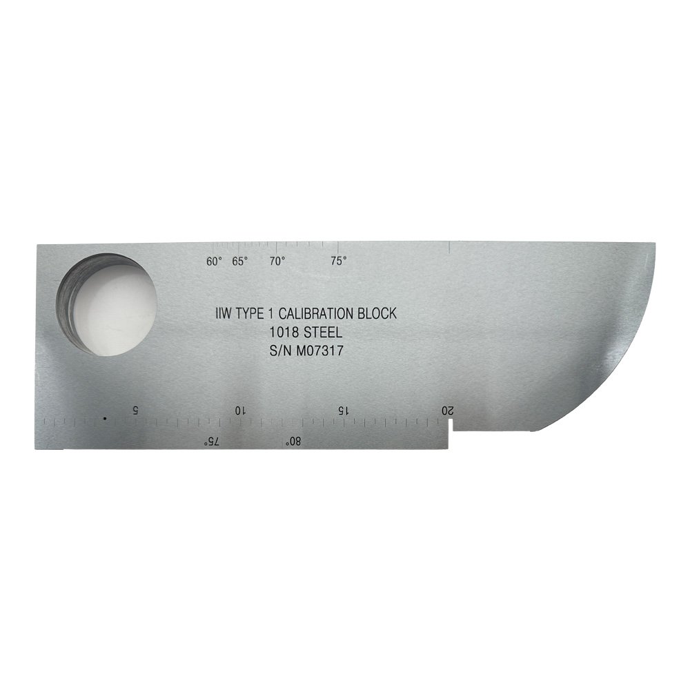IIW (V1) Block-AWS D1.1/D1.1M-2025-Metrik-Karbon Baja | Calibration Block NDT Machine