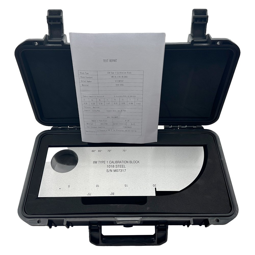 IIW (V1) Block-AWS D1.1/D1.1M-2025-Metrik-Karbon Baja | Calibration Block NDT Machine - Gambar 4