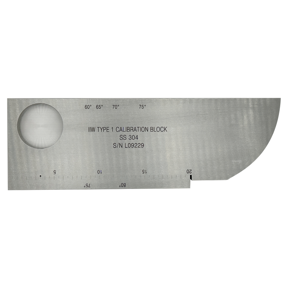 IIW (V1) Block-Aws D1.1/D1.1M-2020-Metrik-304# Stainless Steel | Calibration Block NDT Machine