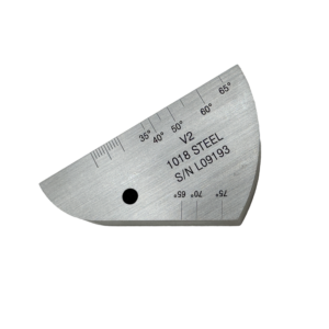IIW2 (V2) Blok-T12.5mm-Lubang φ5mm-karbon-karbon-iso7963-2022 (e) | Calibration Block NDT Machine