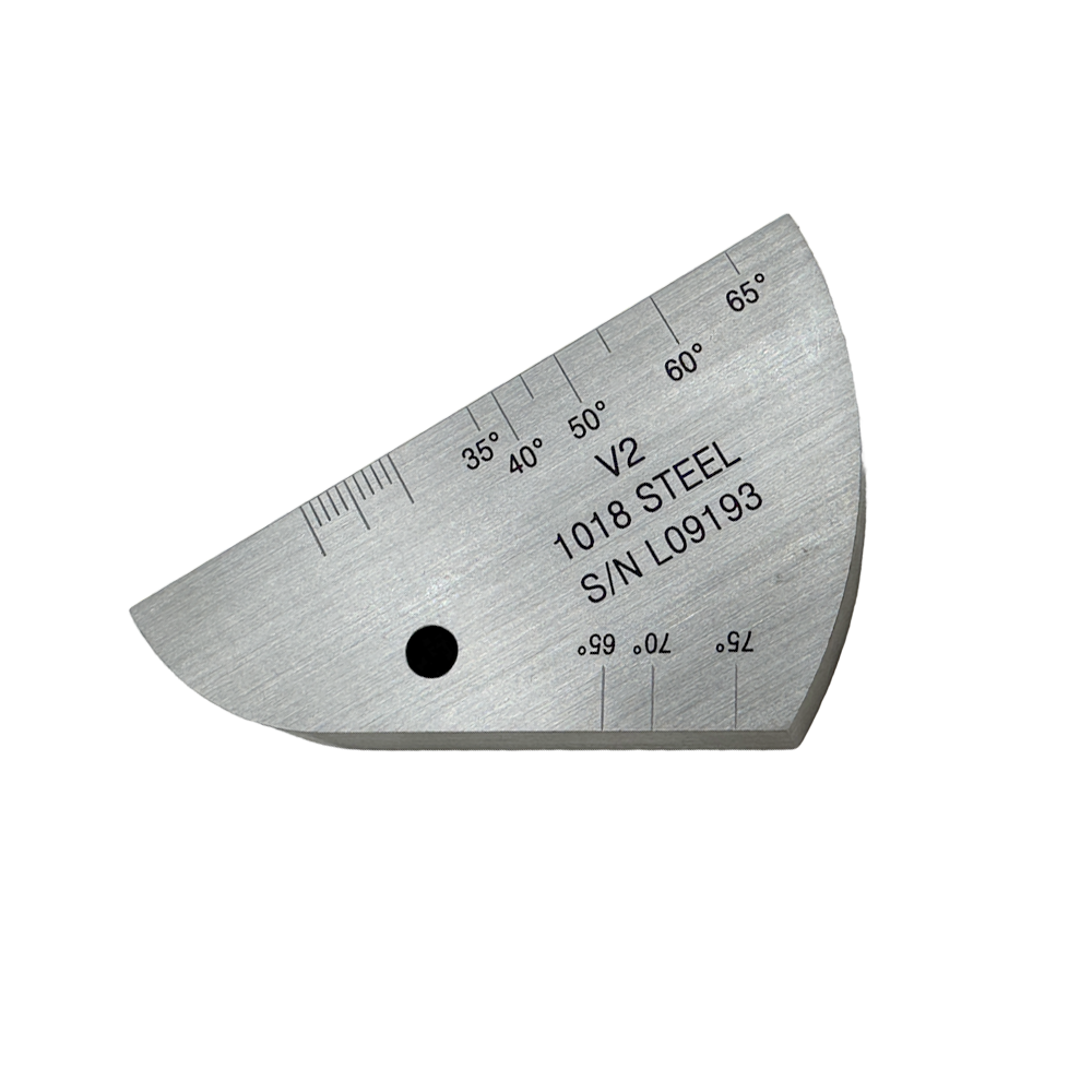 IIW2 (V2) Blok-T12.5mm-Lubang φ5mm-karbon-karbon-iso7963-2022 (e) | Calibration Block NDT Machine