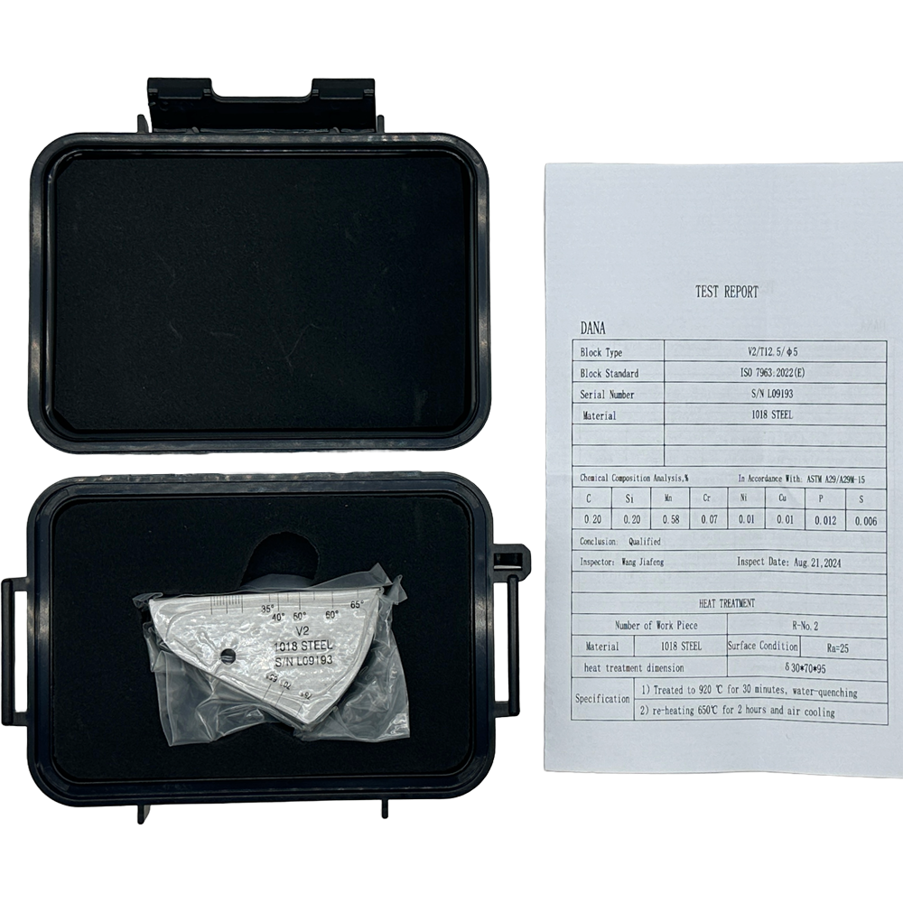 IIW2 (V2) Blok-T12.5mm-Lubang φ5mm-karbon-karbon-iso7963-2022 (e) | Calibration Block NDT Machine - Gambar 4