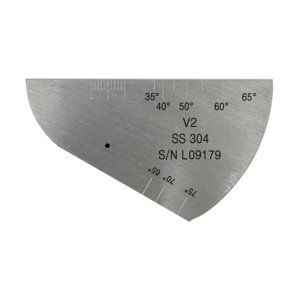 Iiw2 (v2) block-t12.5mm-hole φ1.5mm-304# stainless steel-iso7963-2022 (e) | Calibration Block NDT Machine