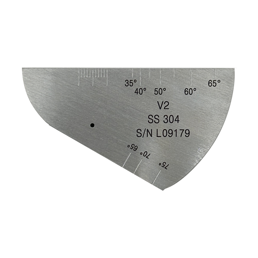 Iiw2 (v2) block-t12.5mm-hole φ1.5mm-304# stainless steel-iso7963-2022 (e) | Calibration Block NDT Machine
