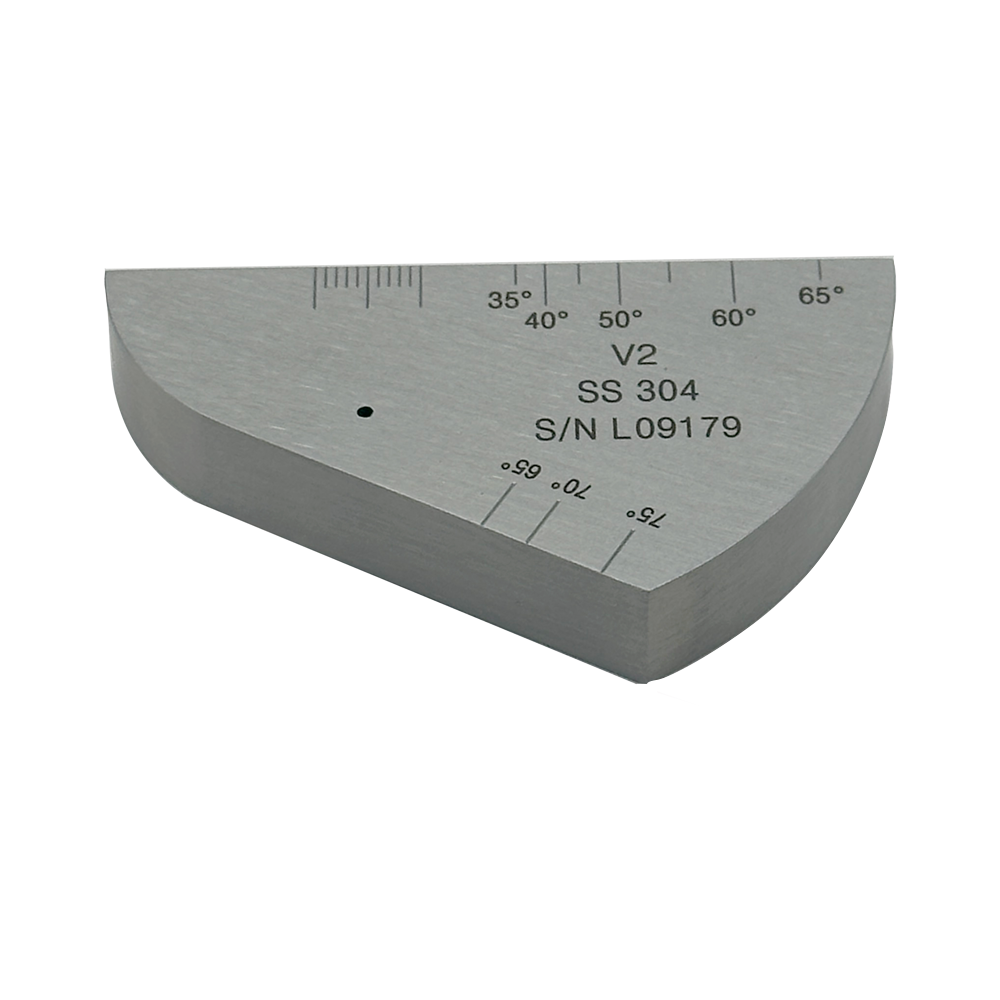 Iiw2 (v2) block-t12.5mm-hole φ1.5mm-304# stainless steel-iso7963-2022 (e) | Calibration Block NDT Machine - Gambar 4