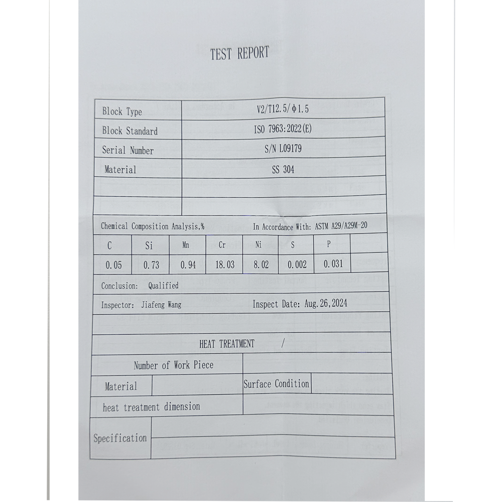 Iiw2 (v2) block-t12.5mm-hole φ1.5mm-304# stainless steel-iso7963-2022 (e) | Calibration Block NDT Machine - Gambar 2