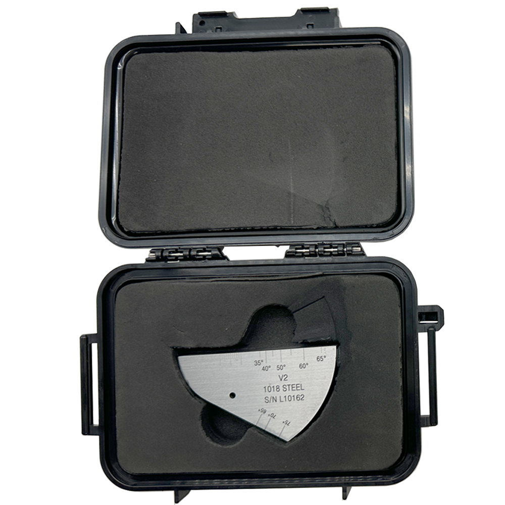 Iiw2 (v2) block-t12.5mm-lubang φ3mm-karbon-iso7963-2022 (e) | Calibration Block NDT Machine - Gambar 2