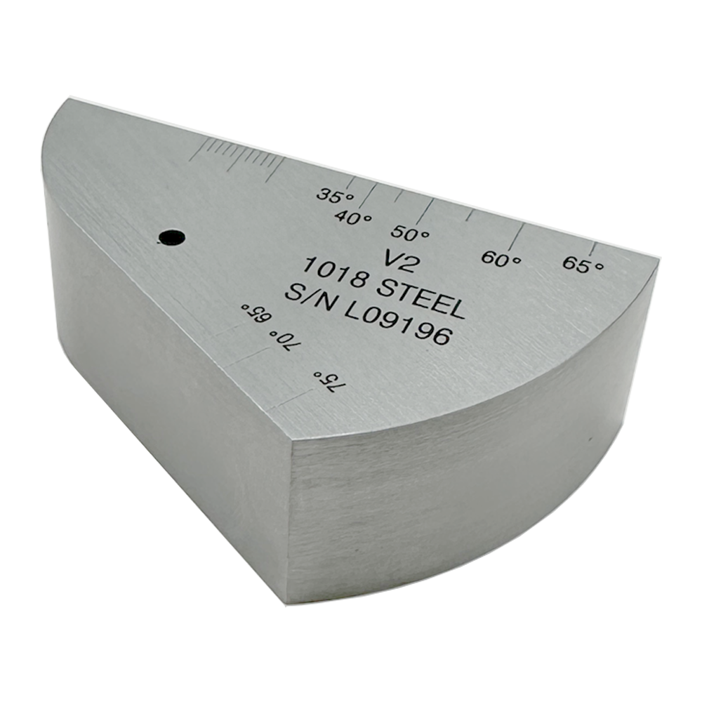 IIW2 (V2) Block-T25mm-Hole φ3mm-karbon baja-ISO7963-2022 (E) | Calibration Block NDT Machine - Gambar 4