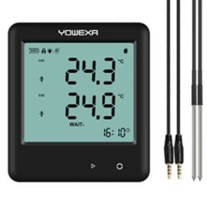 YDP-10E Two channels temperature pdf data logger with external probe YOWEXA