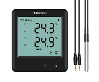 YDP-10E Two channels temperature pdf data logger with external probe YOWEXA