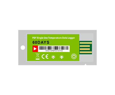 YSUP-15X Ultra Low Cost Single Use PDF Temperature Data Logger YOWEXA