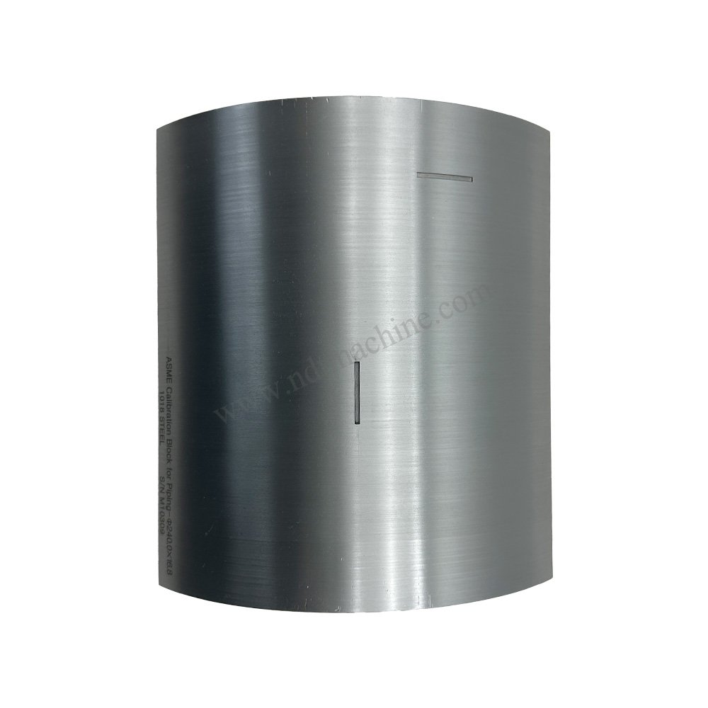 ASME Calibration Block for Piping-φ240.0*16.8*210mm/slot deep 1.6 NDT Machine - Gambar 4