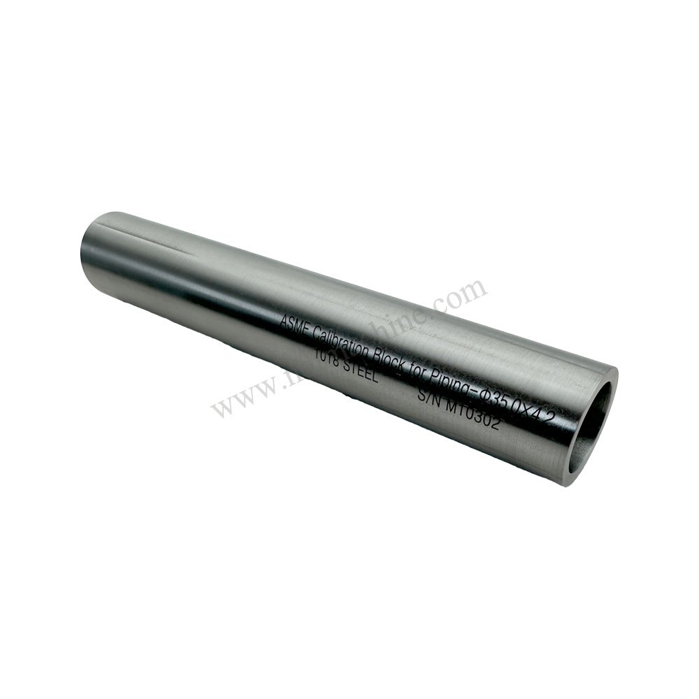 ASME Calibration Block for Piping-φ35.0*4.2*210mm/slot deep 0.4 NDT Machine