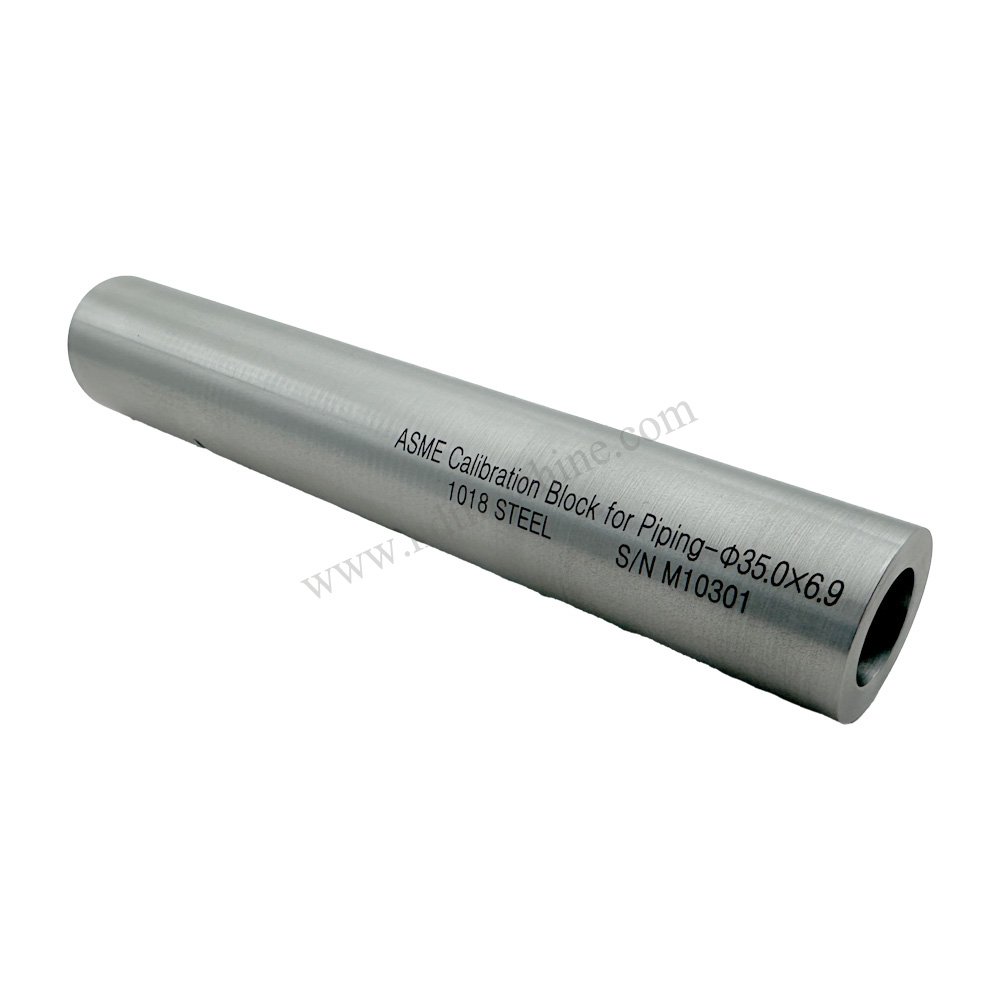 ASME Calibration Block for Piping-φ35.0*6.9*210mm/slot deep 0.7 NDT Machine