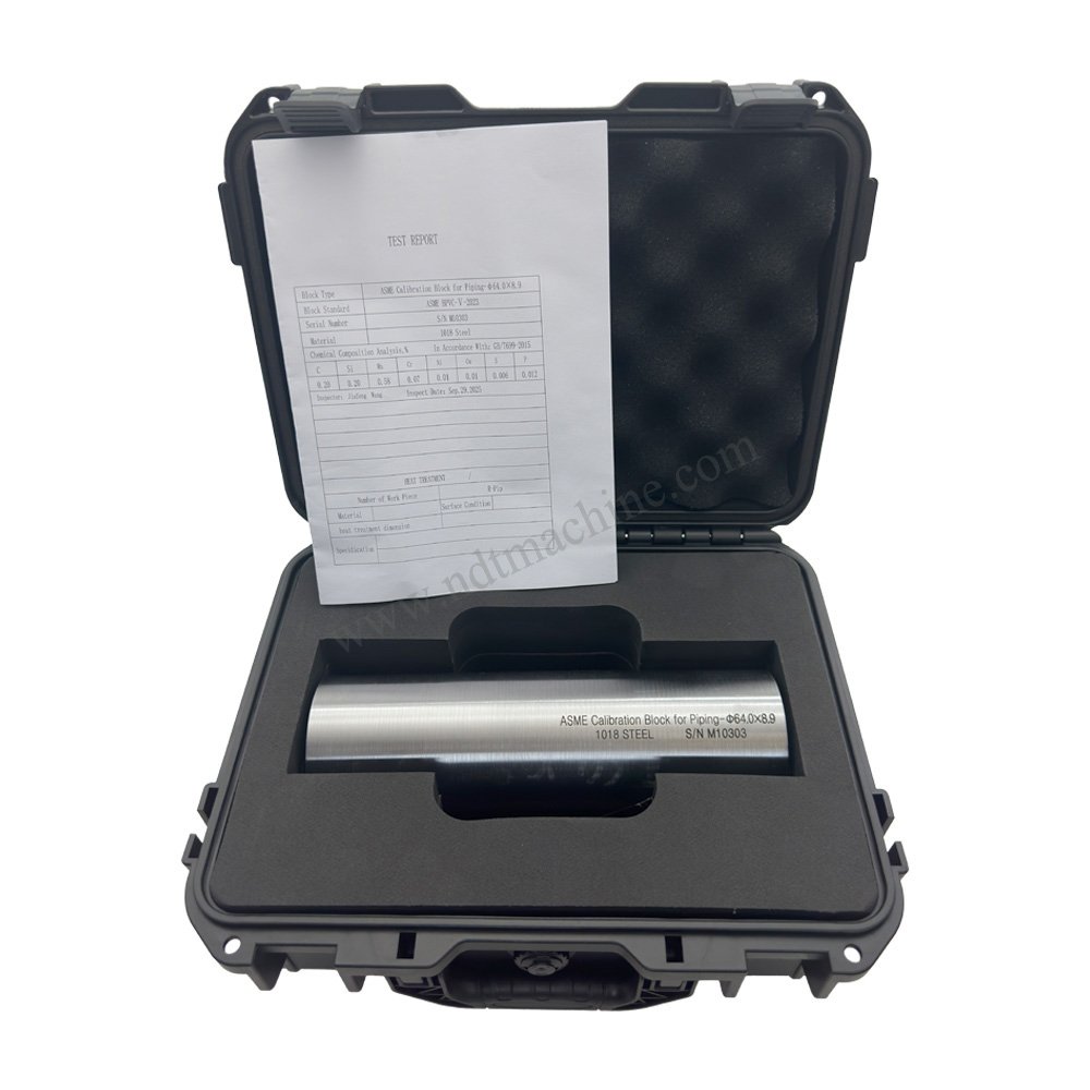 ASME Calibration Block for Piping-φ64.0*8.9*210mm/slot deep 0.9 NDT Machine - Gambar 4