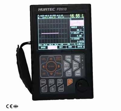 Detektor cacat ultrasonik digital portabel untuk inspeksi retak dan inspeksi las Huatec FD510