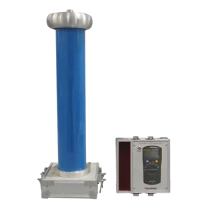 Pembagi Tegangan Tinggi Kapasitif Digital 100kV AC/DC Kilovoltmeter Huazheng