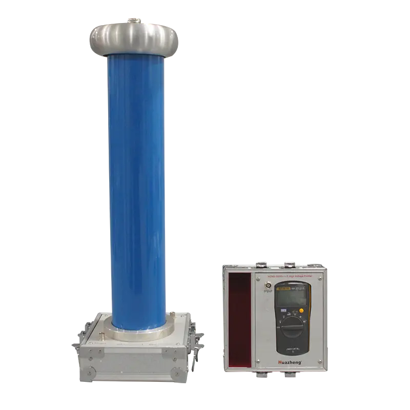 Pembagi Tegangan Tinggi Kapasitif Digital 100kV AC/DC Kilovoltmeter Huazheng