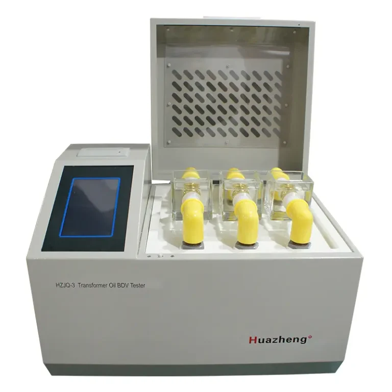 Tester Tegangan Tembus Minyak Trafo 80kV 3 Bejana Huazheng HZJQ-3