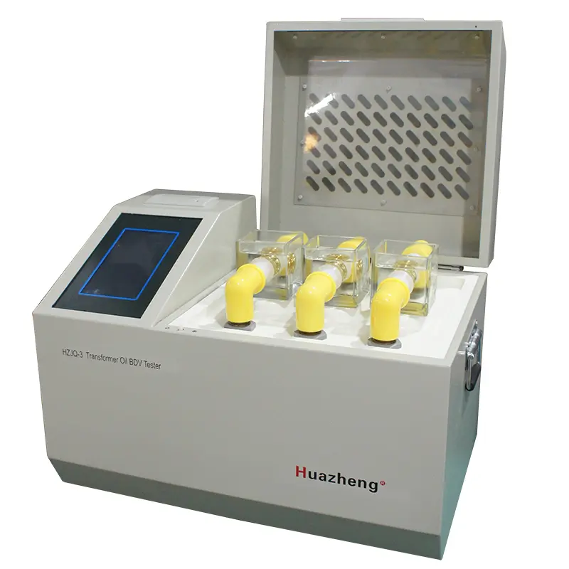 Tester Tegangan Tembus Minyak Trafo 80kV 3 Bejana Huazheng HZJQ-3 - Gambar 4