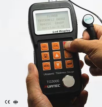Pengukuran Ketebalan dengan Pengujian Ultrasonik Alat Ukur Ketebalan Baja Ultrasonik Alat Ukur Ketebalan Ultrasonik Huatec TG3000