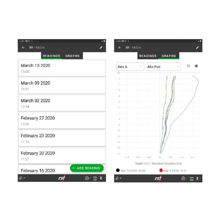 Aplikasi Monitoring Dan Pembacaan Data MEMS Inclinometer RST INSTRUMENTS