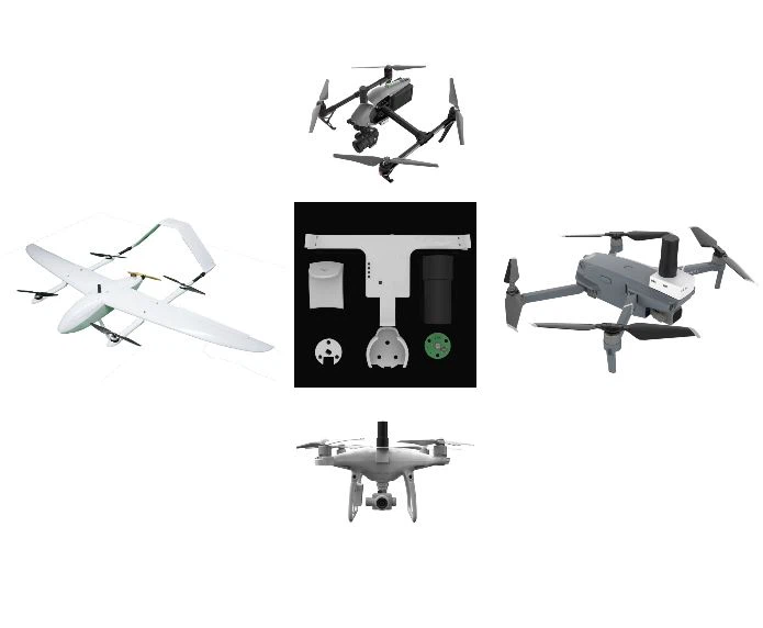 Baling-Baling PPK Kit DJI Inspire 2 PPK GPS PPK Gold L1/L2