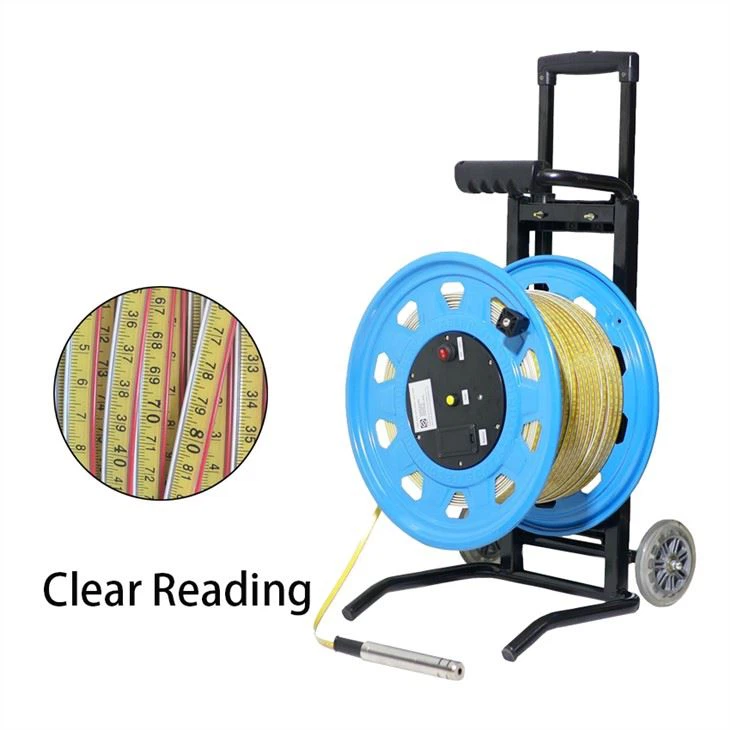 Indikator Level Air Portabel dengan Penghitung Kedalaman Gold