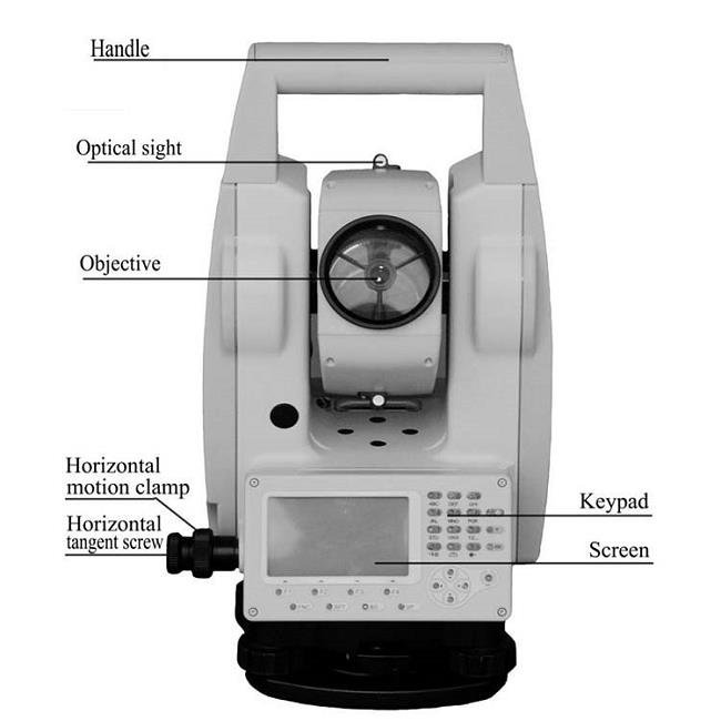 Instrumen Total Station dalam Peralatan Survei Geodesi Gold HTS-220R - Gambar 4