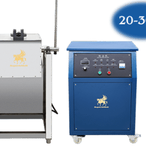 Tungku induksi peleburan emas tipe terpisah dengan mekanisme jungkit manual Superbmelt SPB-TB25 & SPB-TB35